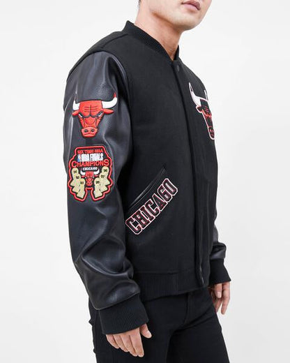 NBA Chicago Bulls Classic Mens Wool Varsity Jacket