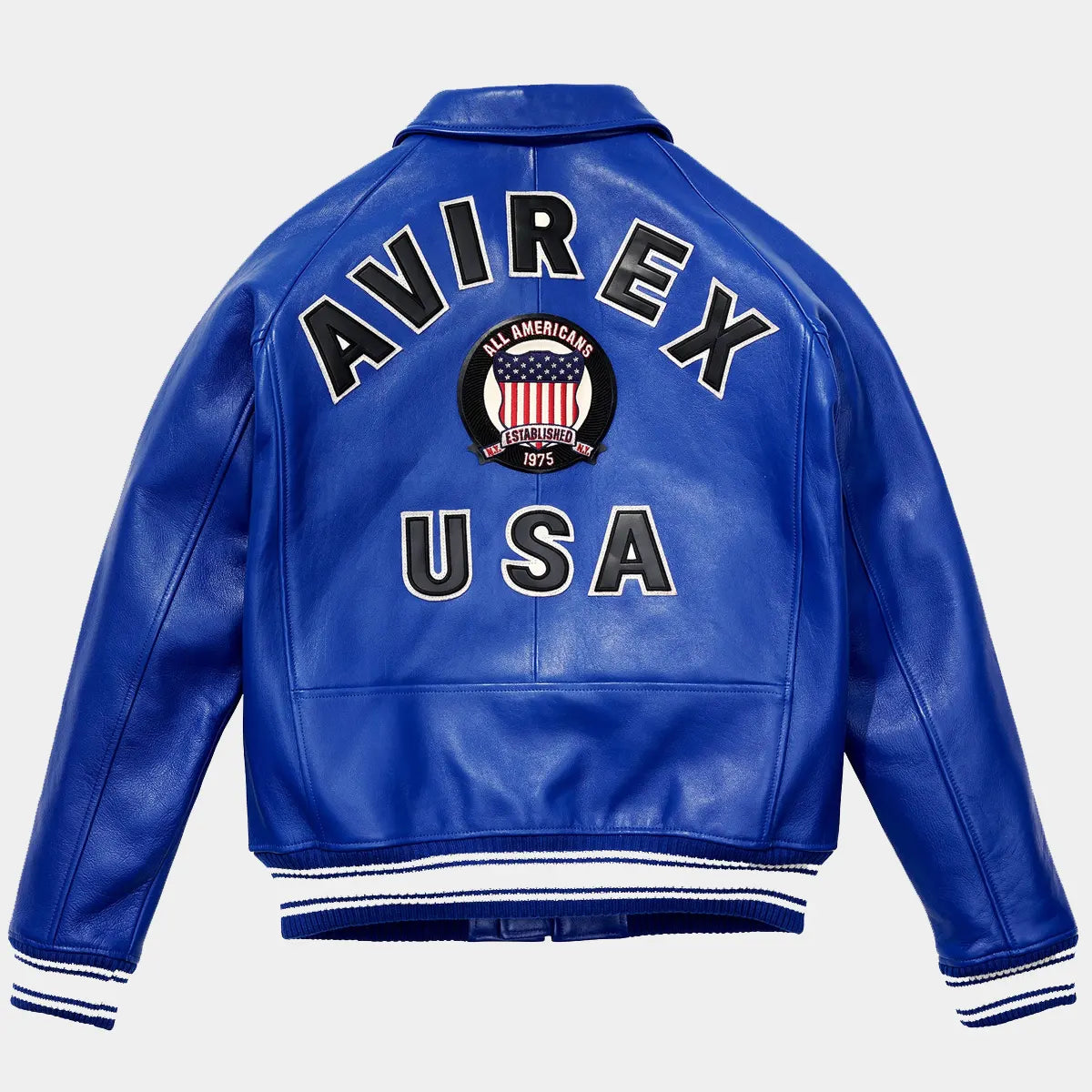 Icon Avirex Leather Bomber Jacket