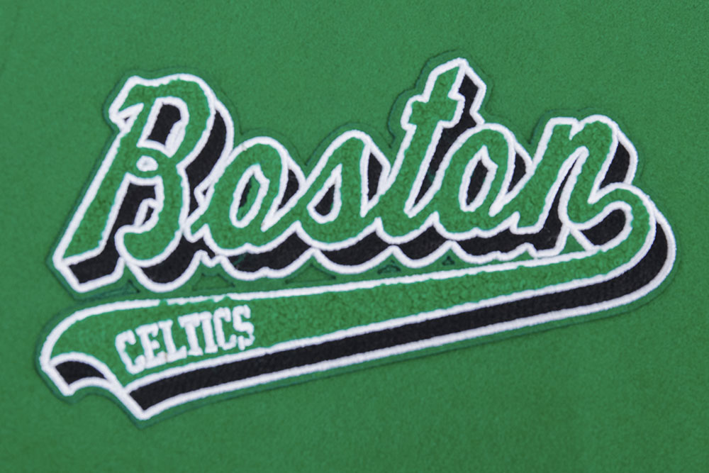 NBA Boston Celtics Men's Script tail Rib Wool Varsity