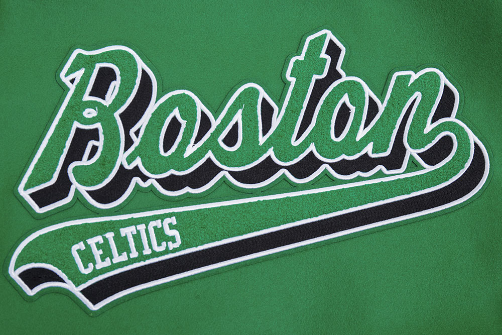 NBA Boston Celtics Men's Script tail Rib Wool Varsity