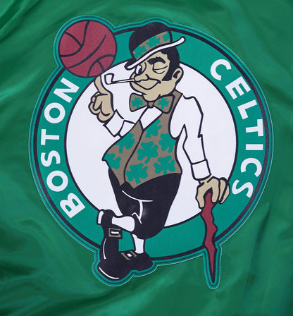 NBA Boston Celtics Script Tail Green Satin Jacket