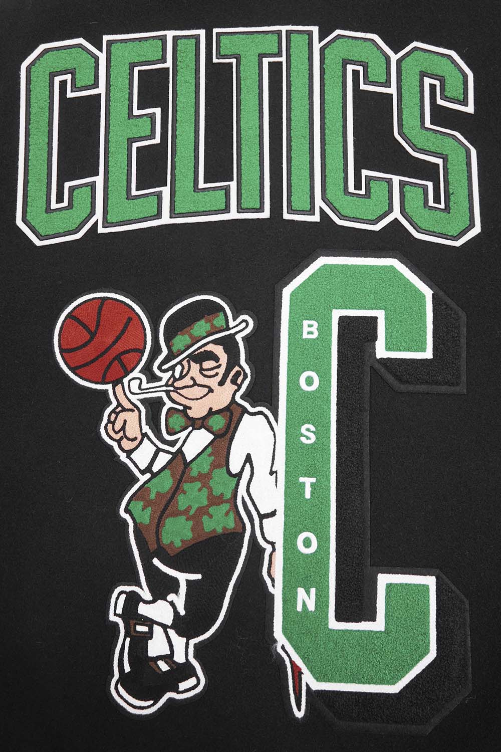 NBA Boston Celtics Men's Mashup Wool Varsity Jacket