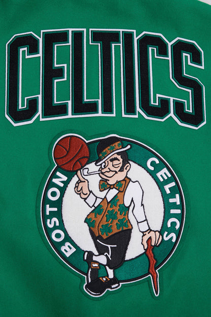 NBA Boston Celtics Retro Classic Green Wool Varsity Jacket