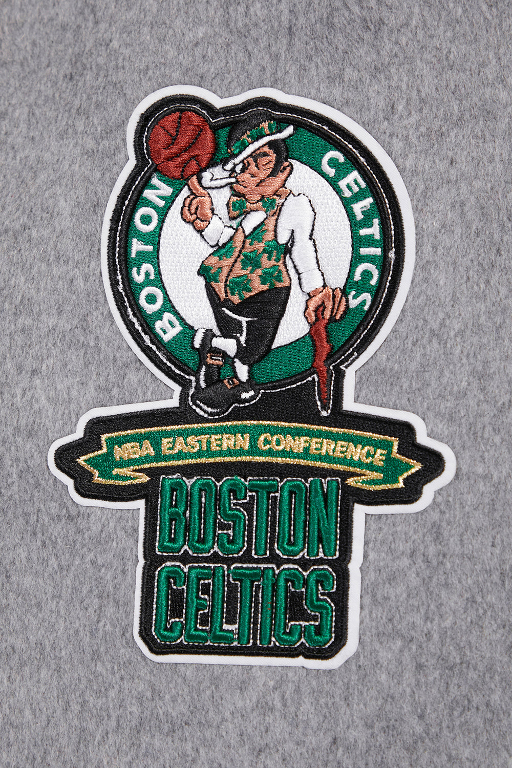 NBA Boston Celtics Crest Emblem Wool Varsity Jacket