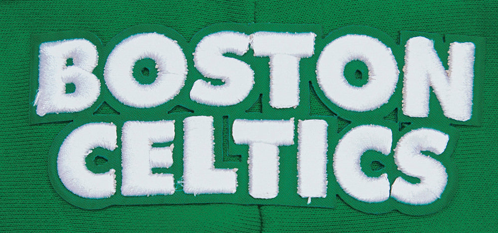 Womens Boston Celtics Script tail Cropped Po Hoodie