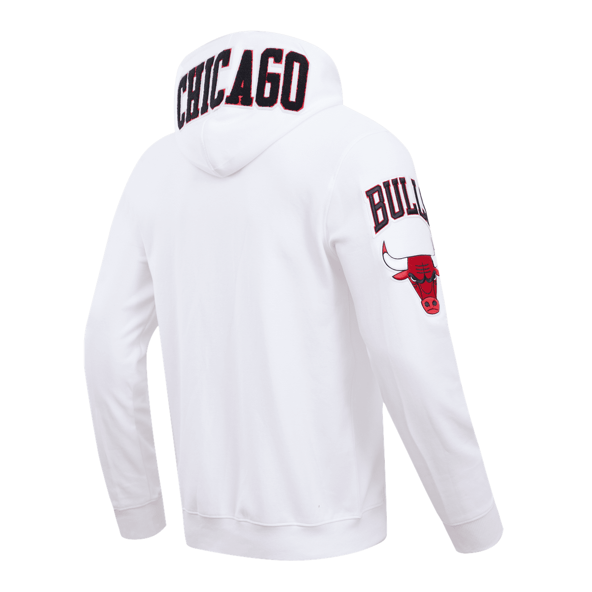 NBA Chicago Bulls Classic Chenille Mens Full zip Hoodie