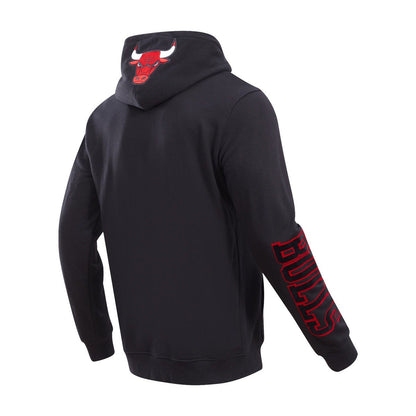 Mens Chicago Bulls Classic Black Pull Over Hoodie