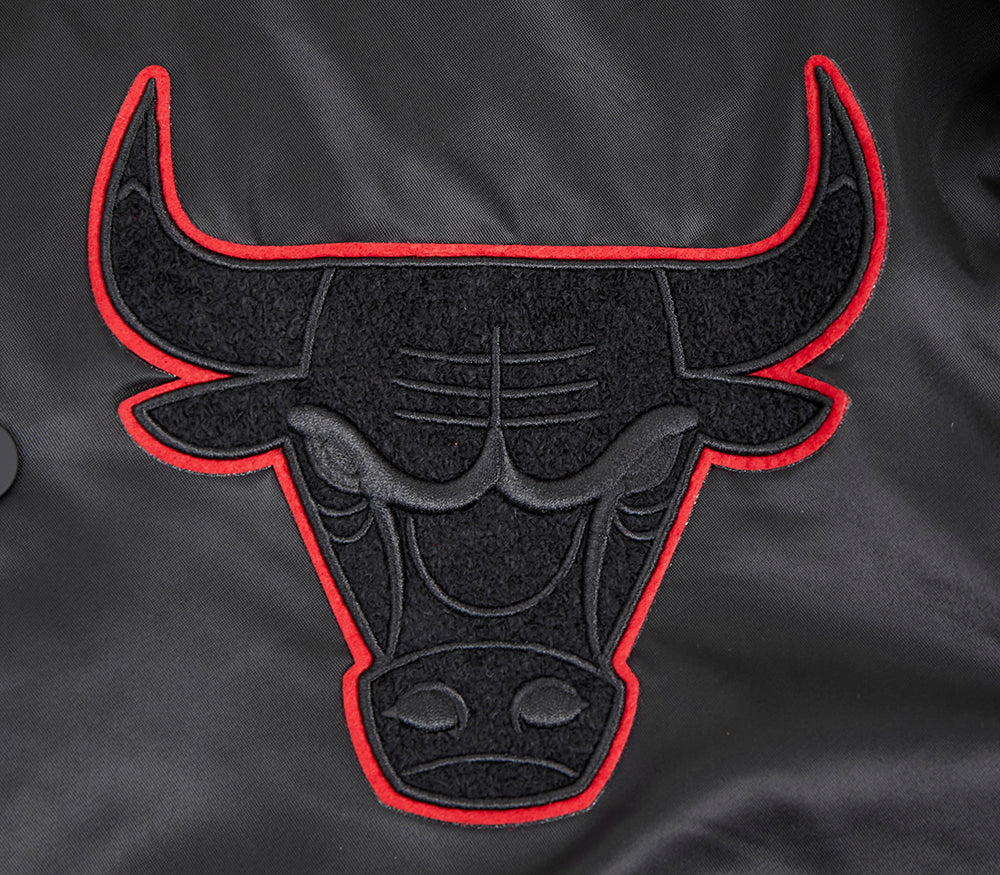 NBA Chicago Bulls Old English Logo Satin Jacket