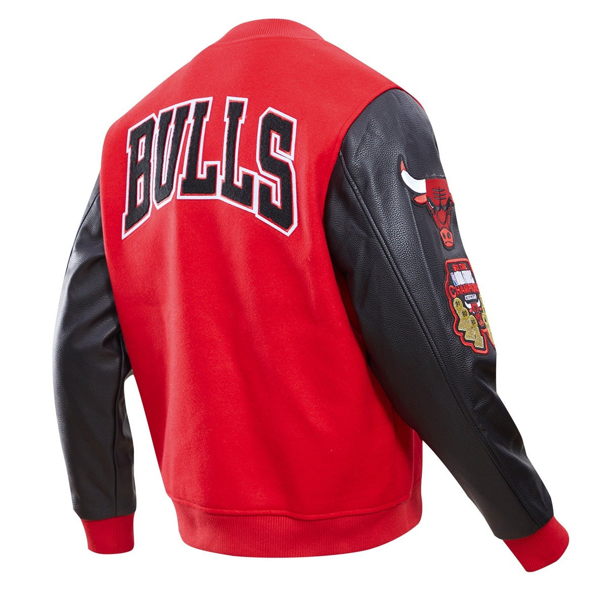 NBA Chicago Bulls Mens Classic Red Wool Varsity Jacket