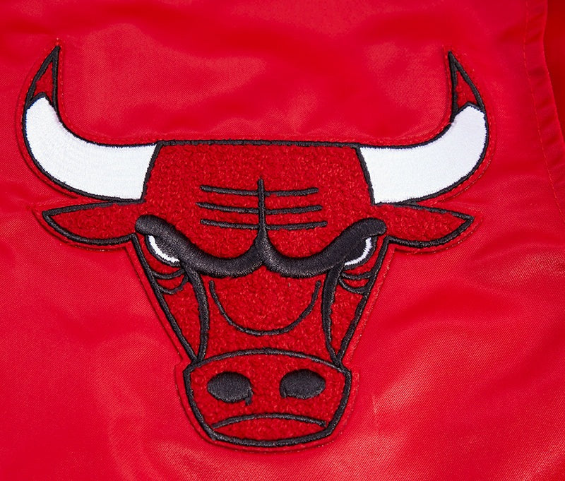 NBA Chicago Bulls Mens Retro Satin Red Jacket