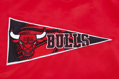 NBA Chicago Bulls Mens Retro Satin Red Jacket