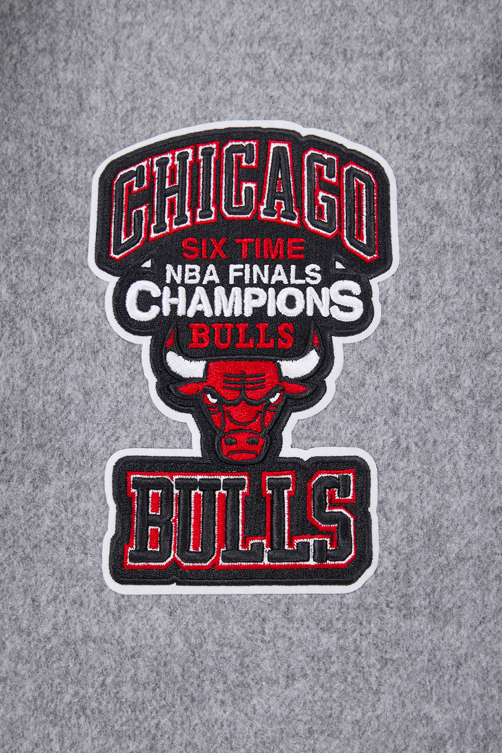 NBA Chicago Bulls Mens Crest Emblem Wool Varsity Jacket