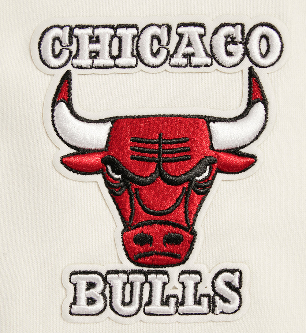 NBA Chicago Bulls Retro Cropped Pull Over Hoodie