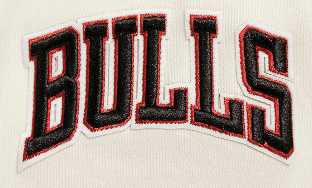 NBA Chicago Bulls Retro Cropped Pull Over Hoodie