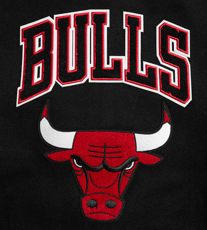 NBA Chicago Bulls Womens Black Wool Varsity Jacket