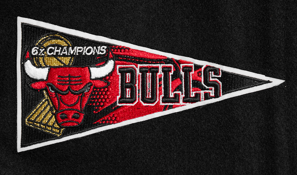 NBA Chicago Bulls Womens Black Wool Varsity Jacket