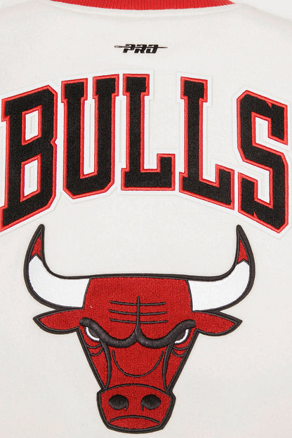 NBA Chicago Bulls Womens Retro Classic Rib Wool Varsity Jacket