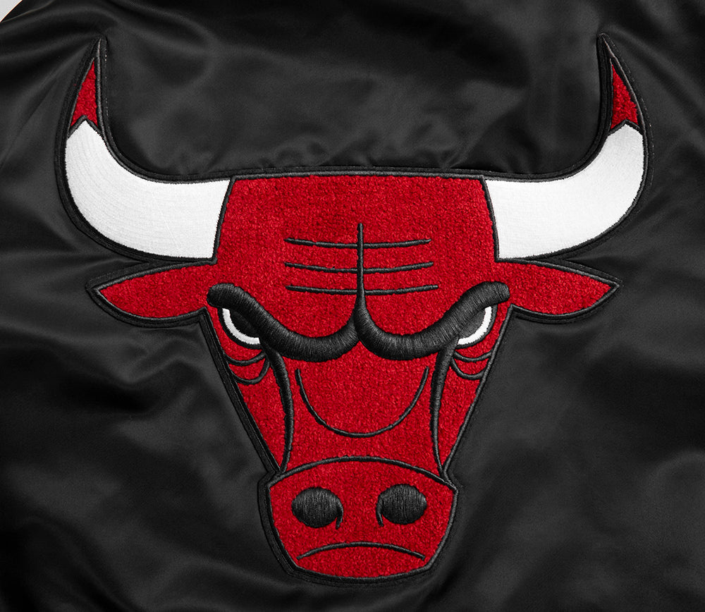 NBA Chicago Bulls Womens Retro Classic Rib Satin Jacket