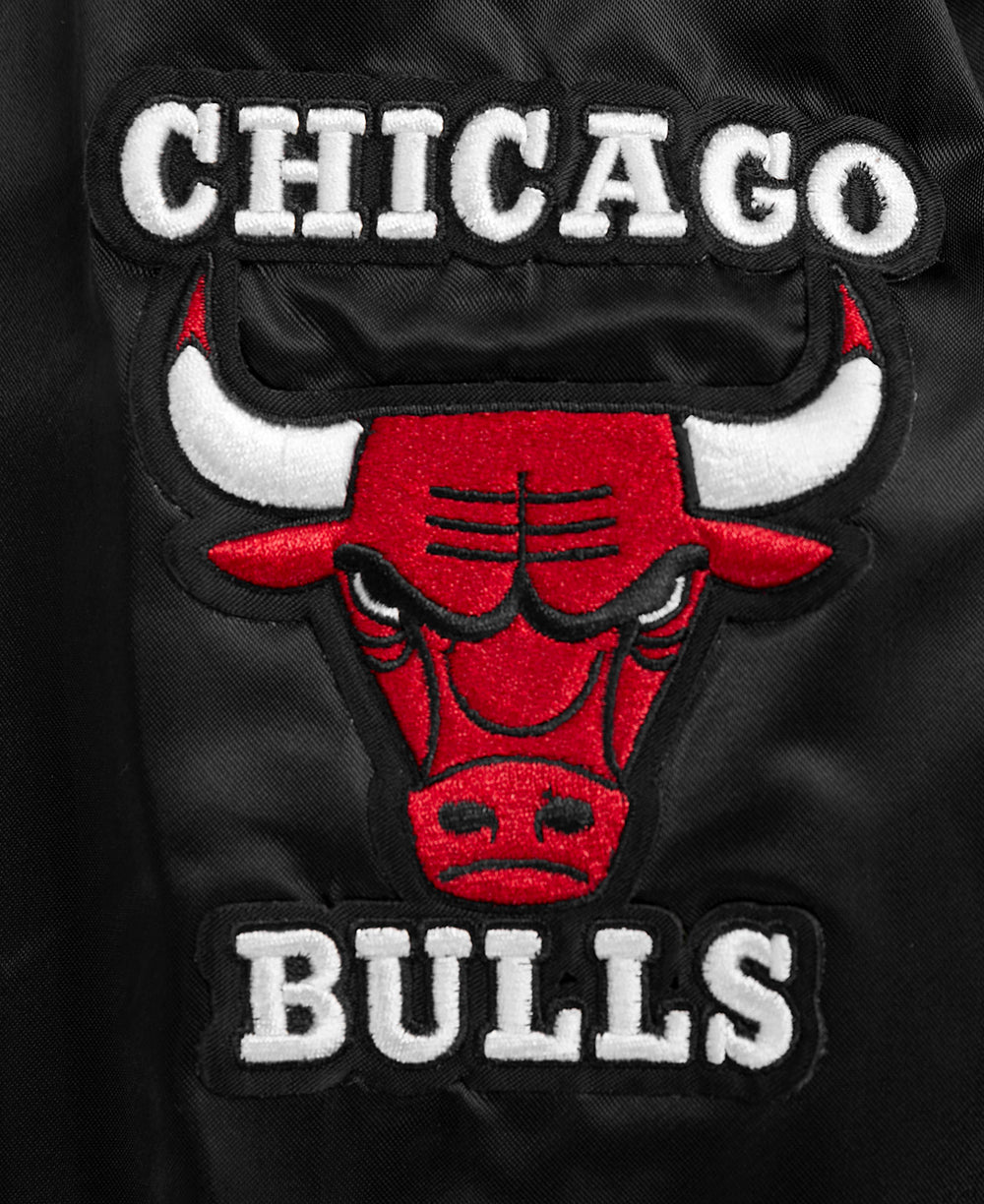 NBA Chicago Bulls Womens Retro Classic Rib Satin Jacket