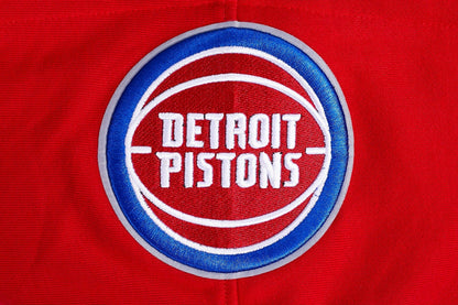 NBA Detroit Pistons Script Tail Mens Rib PO Hoodie (Red)