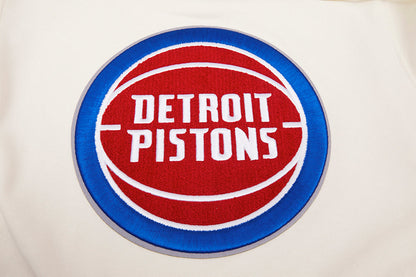 NBA Detroit Pistons Classic Mens PO Hoodie (Eggshell)