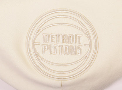 NBA Detroit Pistons Drop Shoulder Mens PO Hoodie (Eggshell)