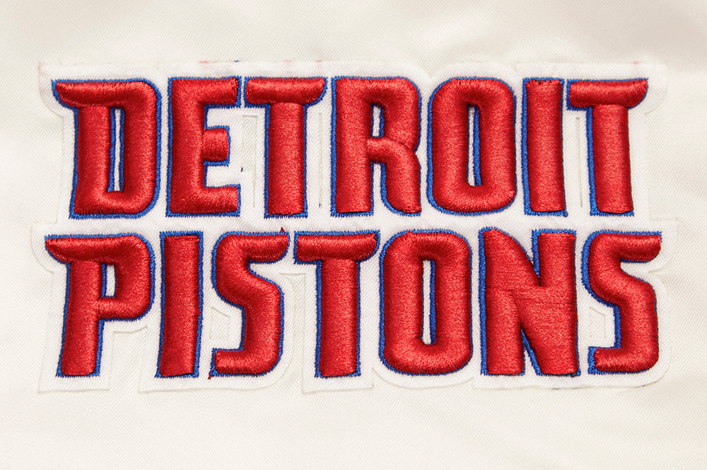 NBA Detroit Pistons Classic Mens Rib Satin Jacket