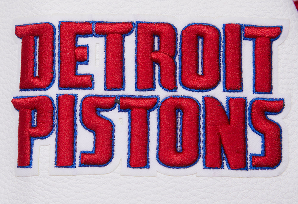 NBA Detroit Pistons Retro Classic Womens Rib Varsity Jacket (Royal Blue)