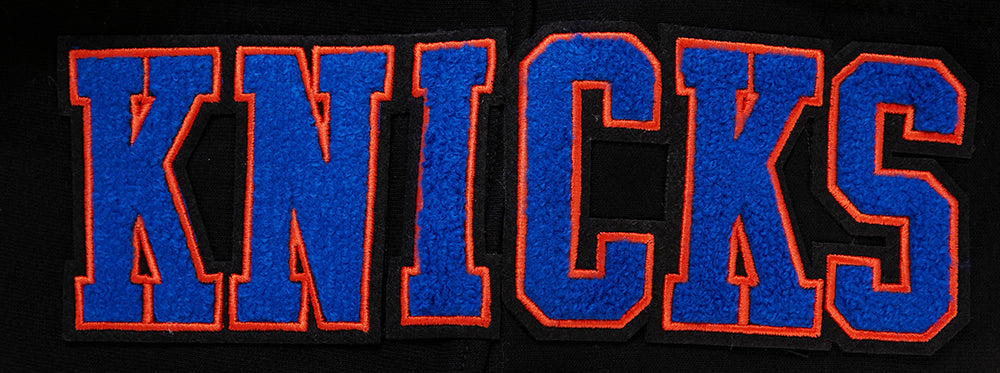 NBA New York Knicks Mens Black Chest Layered Hoodie