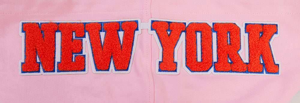 NBA New York Knicks Classic Chenille Pink Mens Po Hoodie