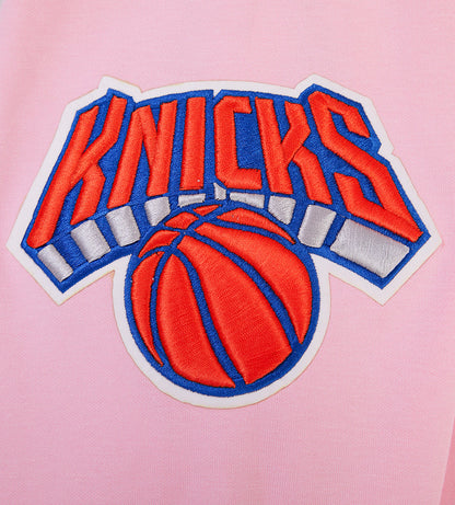 NBA New York Knicks Classic Chenille Pink Mens Po Hoodie