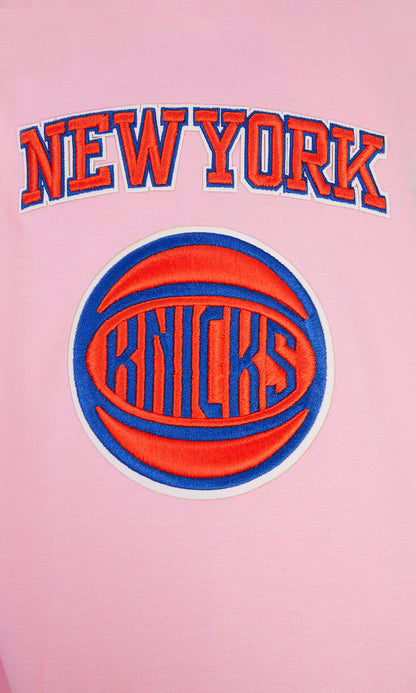 NBA New York Knicks Classic Chenille Pink Mens Po Hoodie