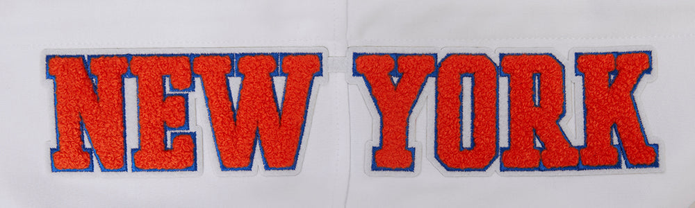 NBA New York Knicks Classic Chenille Mens White Hoodie