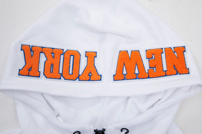 NBA New York knicks Classic Chenille Full Zip Hoodie