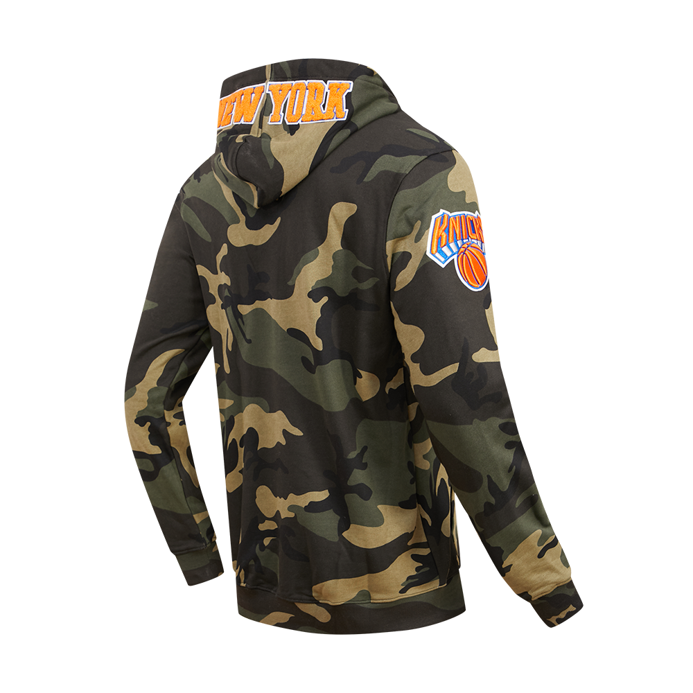 NBA New York Knicks Mens Logo Camo Team Hoodie