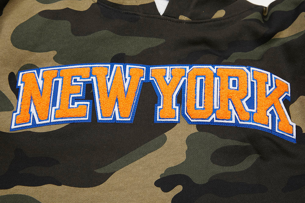 NBA New York Knicks Mens Logo Camo Team Hoodie