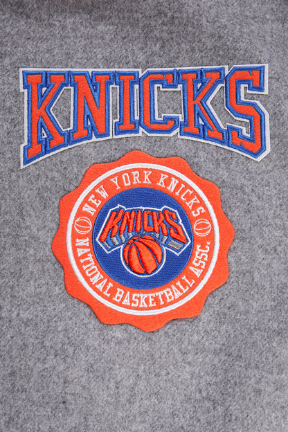 NBA New York Knicks Crest Emblem Rib Wool Varsity