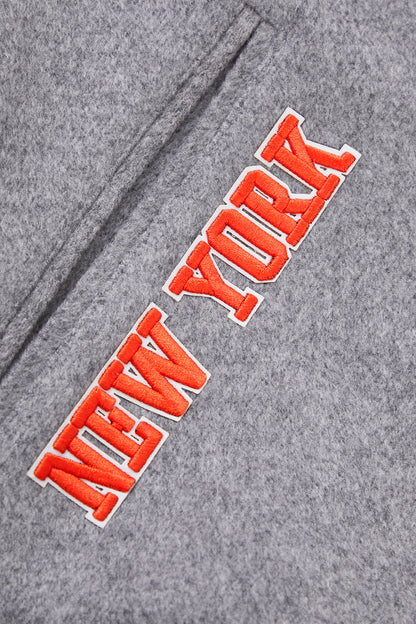 NBA New York Knicks Crest Emblem Rib Wool Varsity