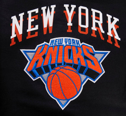 NBA New York Knicks Mens Layered Wool Varsity Jacket