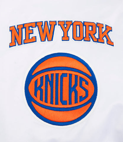 NBA New York Knicks Old English Style Men's Satin Jacket