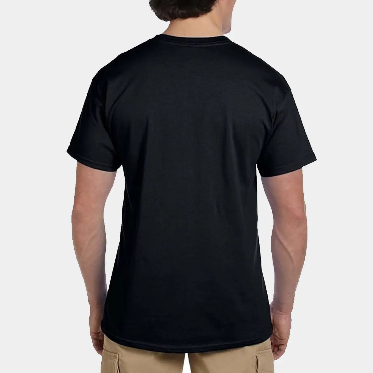 100% Heavy Cotton HD T-Shirt Men Black