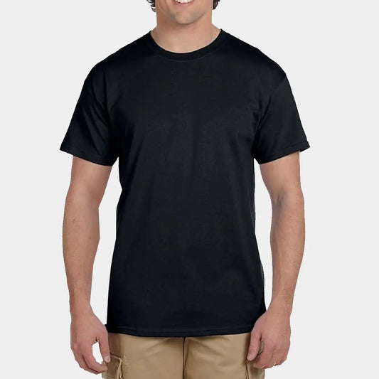 100% Heavy Cotton HD T-Shirt Men Black