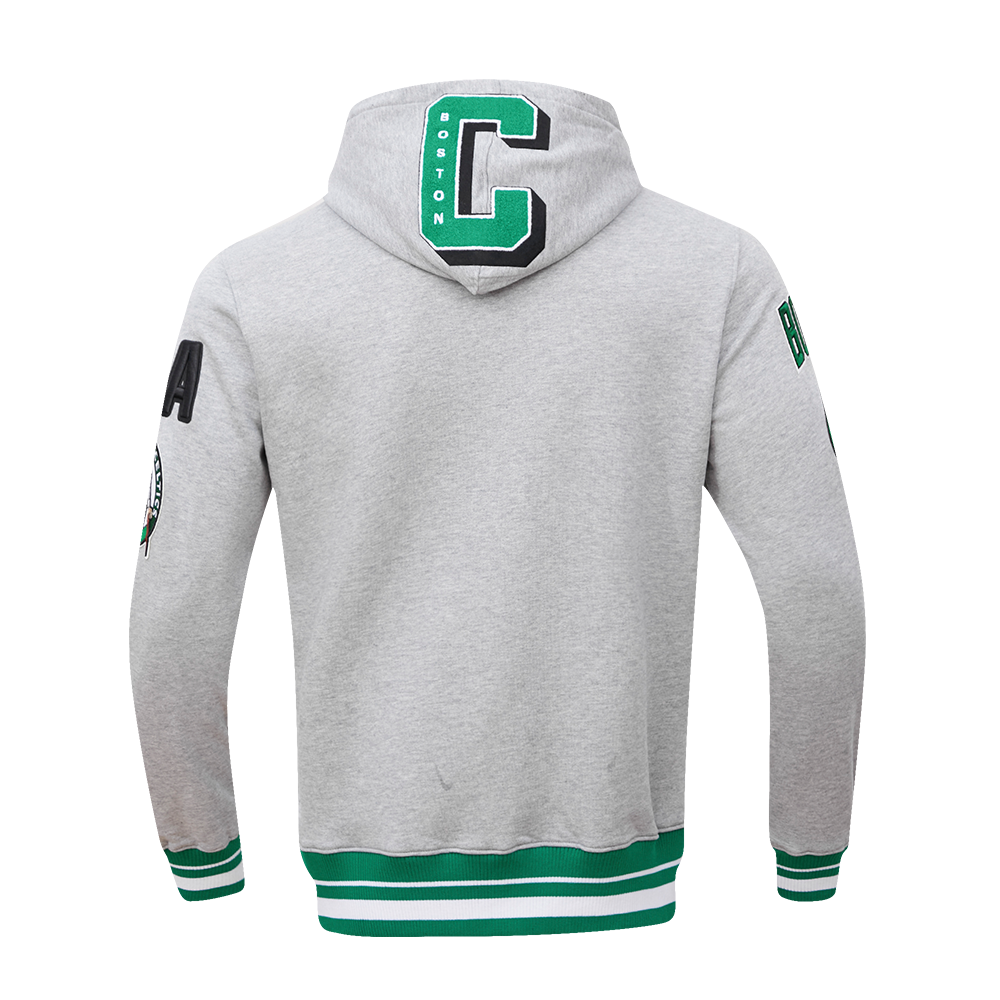 Boston Celtics Mashup White Rib Po Hoodie 