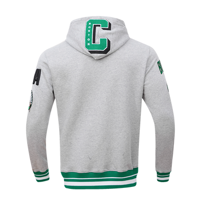 Boston Celtics Mashup White Rib Po Hoodie 