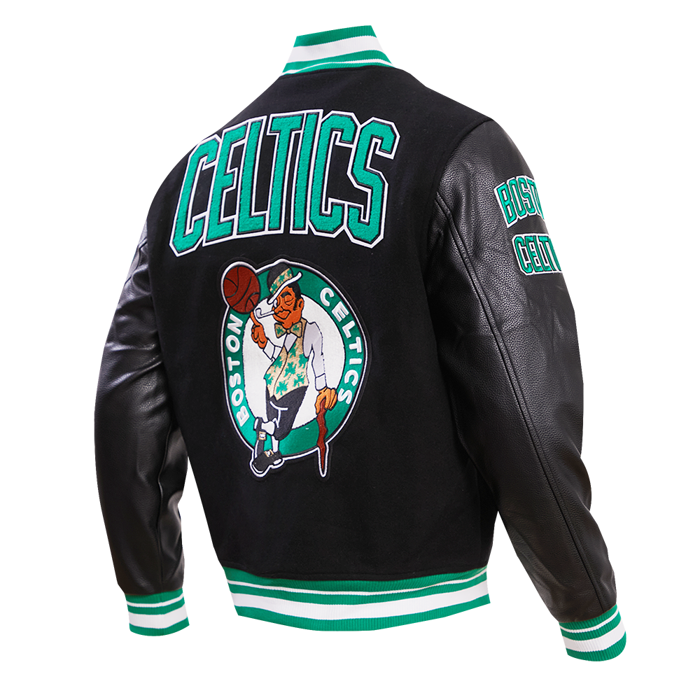 Boston Celtics Retro Classic Black Varsity Jacket