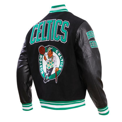 Boston Celtics Retro Classic Black Varsity Jacket