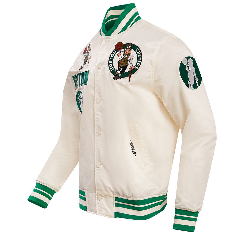 Boston Celtics Retro Classic Rib Satin Jacket