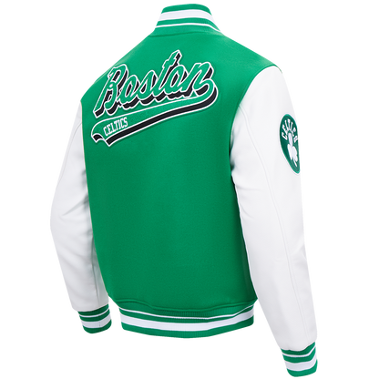 Boston Celtics Script tail Rib Wool Varsity