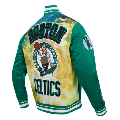 Boston Celtics Sublimated Green Satin Jacket 