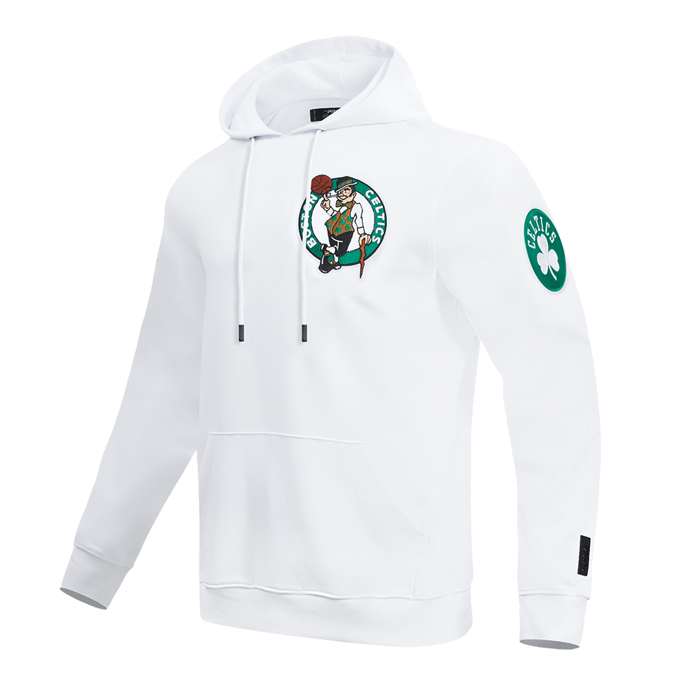 Boston Celtics White and Green Chenille Hoodie